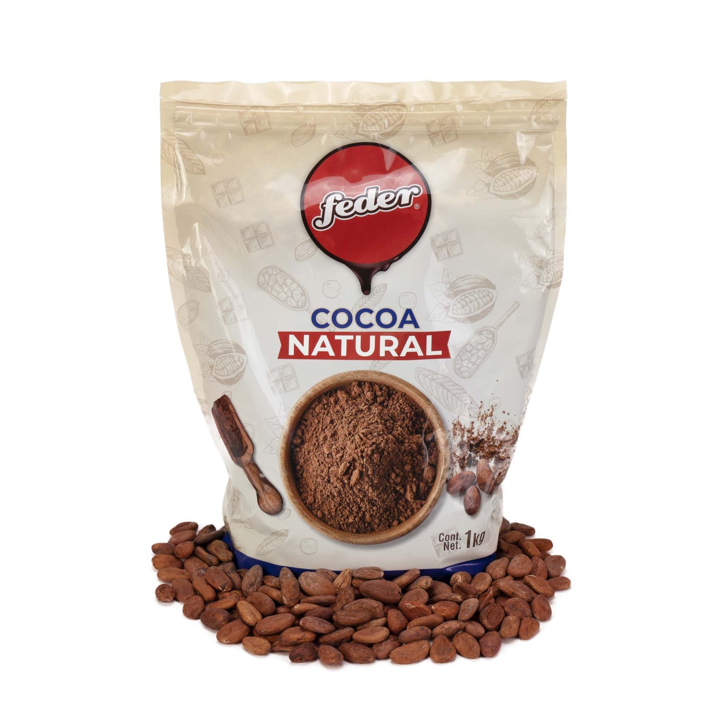Cocoa Natural 1kg Feder